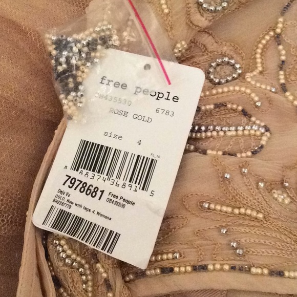 NWT Free People Déjà Vu Tulle Embellished Dress - Picture 8 of 8